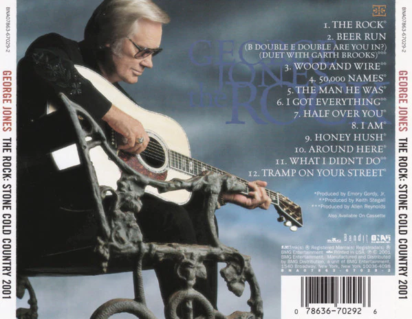 George Jones  - The Rock: Stone Cold Country 2001 (CD) - Image 2
