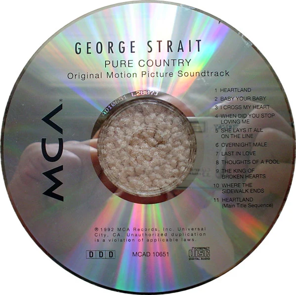 George Strait - Pure Country (Original Motion Picture Soundtrack) (CD) - Image 3