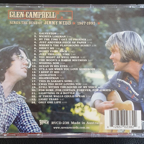 Glen Campbell - Sings The Best Of Jimmy Webb 1967-1992 (CD) - Image 4