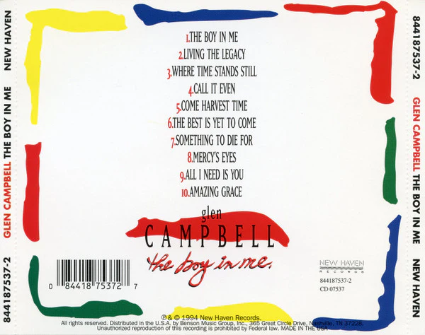Glen Campbell - The Boy In Me (CD) - Image 2