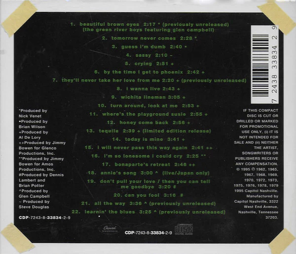 Glen Campbell - The Essential Glen Campbell Volume Three The Capitol Years 1962 - 1978 (CD) - Image 3