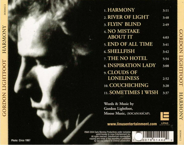 Gordon Lightfoot - Harmony (CD) - Image 2