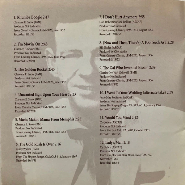 Hank Snow - The Essential Hank Snow (CD) - Image 2