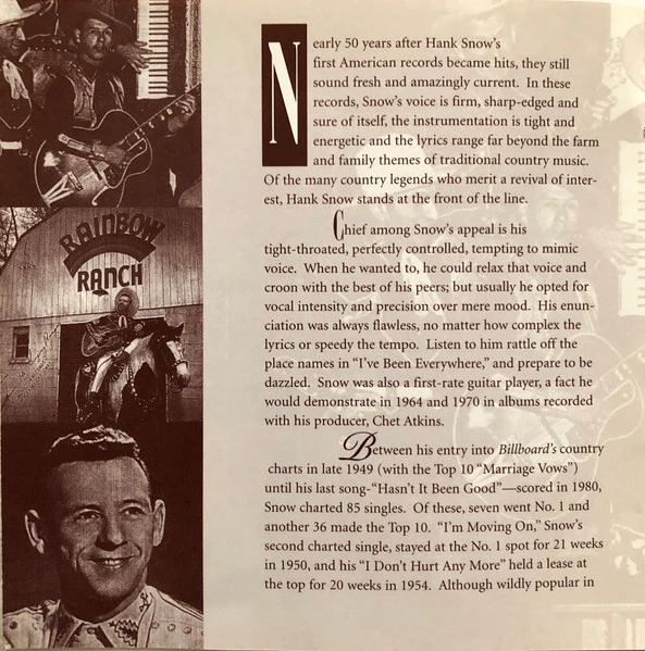 Hank Snow - The Essential Hank Snow (CD) - Image 4
