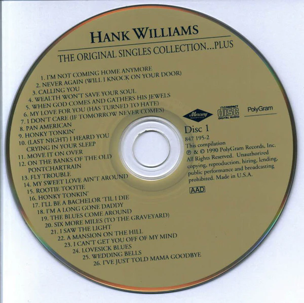 Hank Williams - The Original Singles Collection...Plus (CD) - Image 5