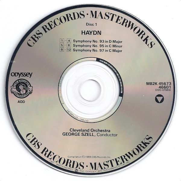 Haydn* / Cleveland Orchestra* / George Szell - The Early London Symphonies Nos. 93-98 (CD) - Image 3