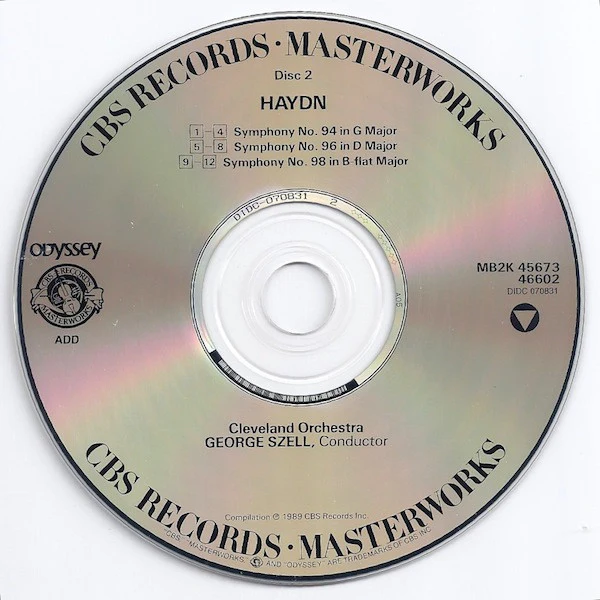 Haydn* / Cleveland Orchestra* / George Szell - The Early London Symphonies Nos. 93-98 (CD) - Image 4