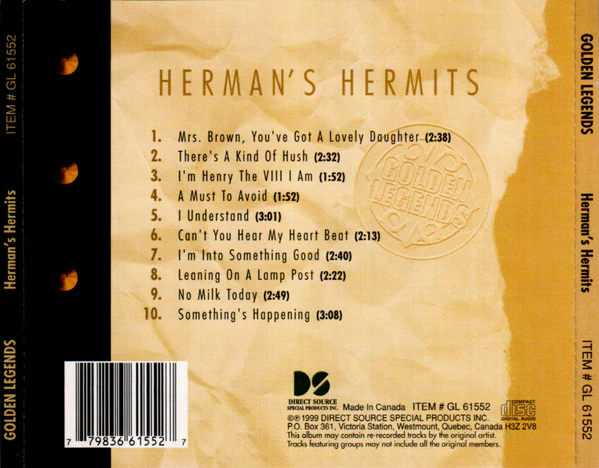 Herman's Hermits - Golden Legends (CD) - Image 2