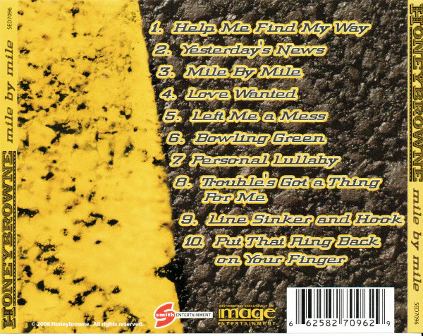 Honeybrowne - Mile By Mile (CD) - Image 2