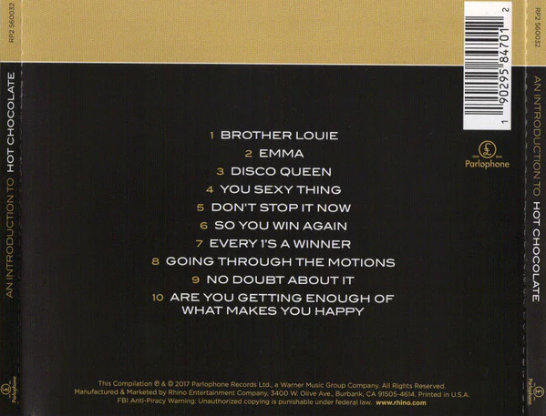 Hot Chocolate - An Introduction To Hot Chocolate (CD) - Image 2