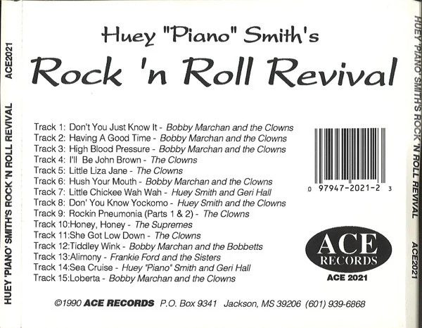 Huey "Piano" Smith - Huey "Piano" Smith's Rock & Roll Revival! (CD) - Image 2