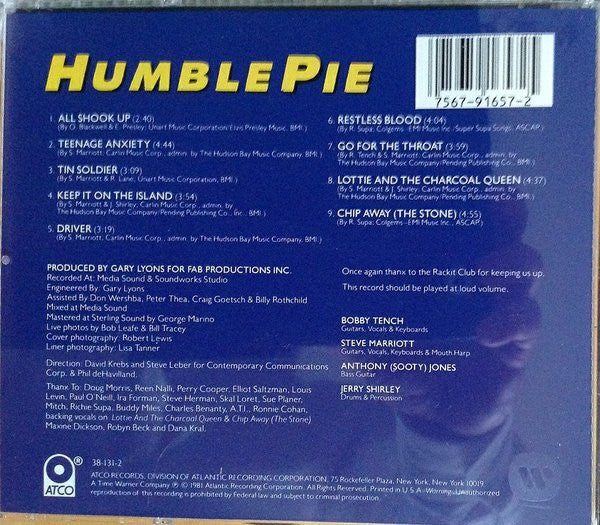 Humble Pie - Go For The Throat (CD) - Image 2