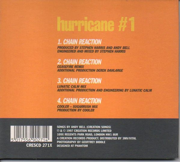 Hurricane #1 - Chain Reaction Mixes (CD) - Image 2