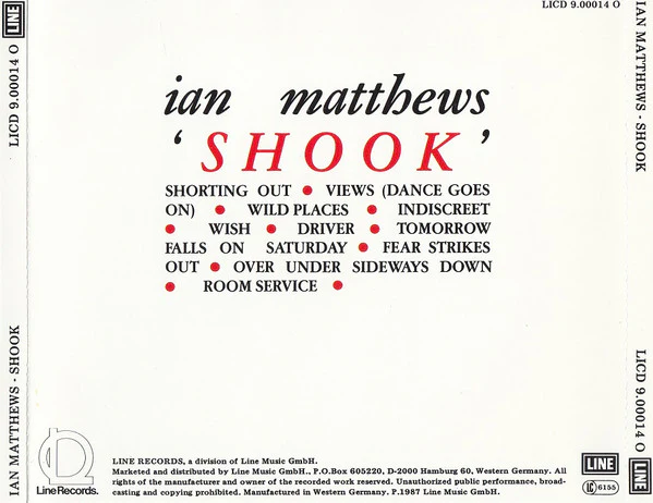 Iain Matthews - Shook (CD) - Image 2
