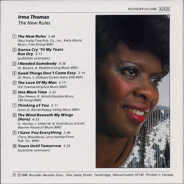 Irma Thomas - The New Rules (CD) - Image 4