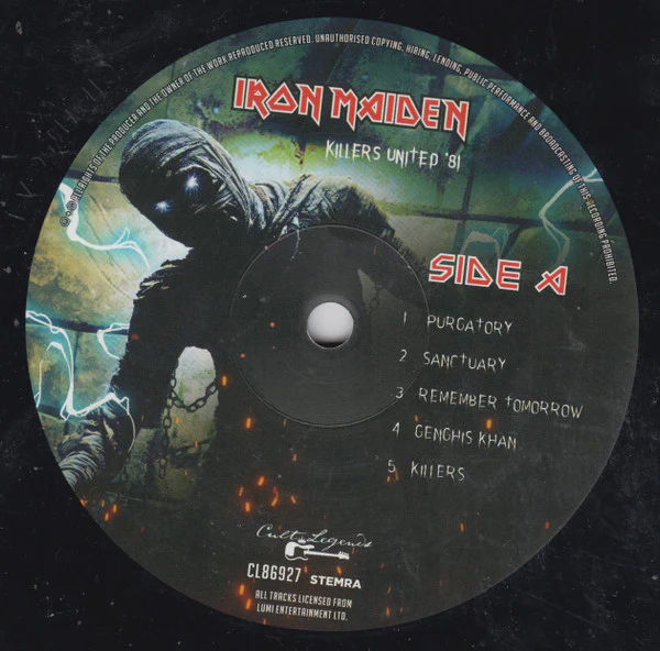 Iron Maiden - Killers United '81 (LP, Album, Unofficial, 180) - Image 3