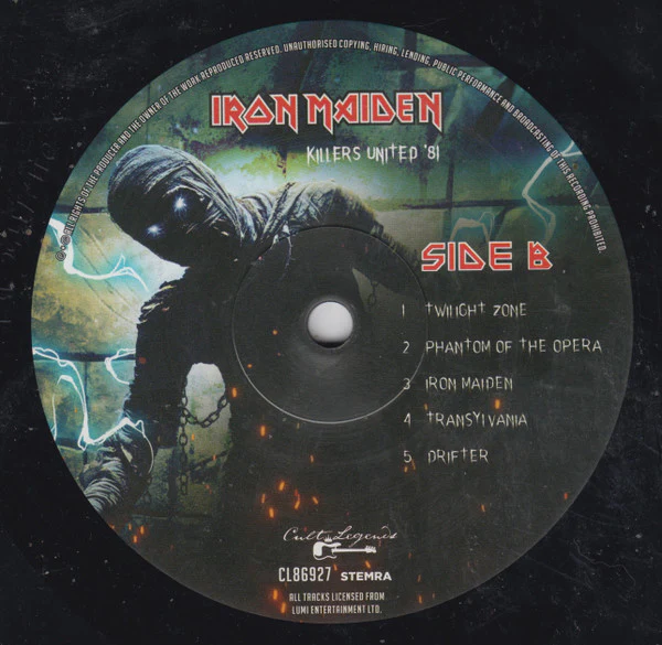 Iron Maiden - Killers United '81 (LP, Album, Unofficial, 180) - Image 4