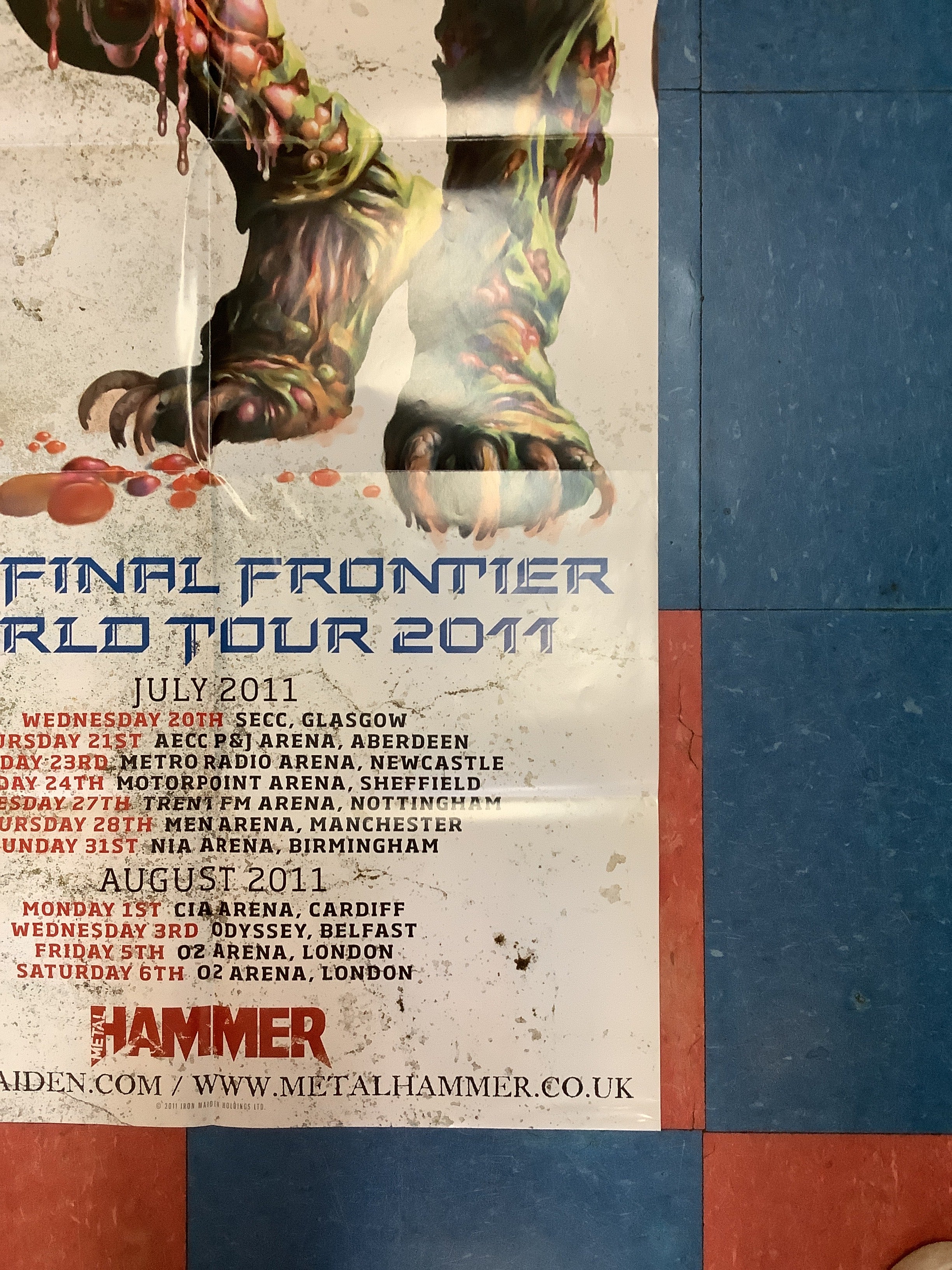 Iron Maiden: The Final Frontier World Tour - 2011 (Poster) - Image 4