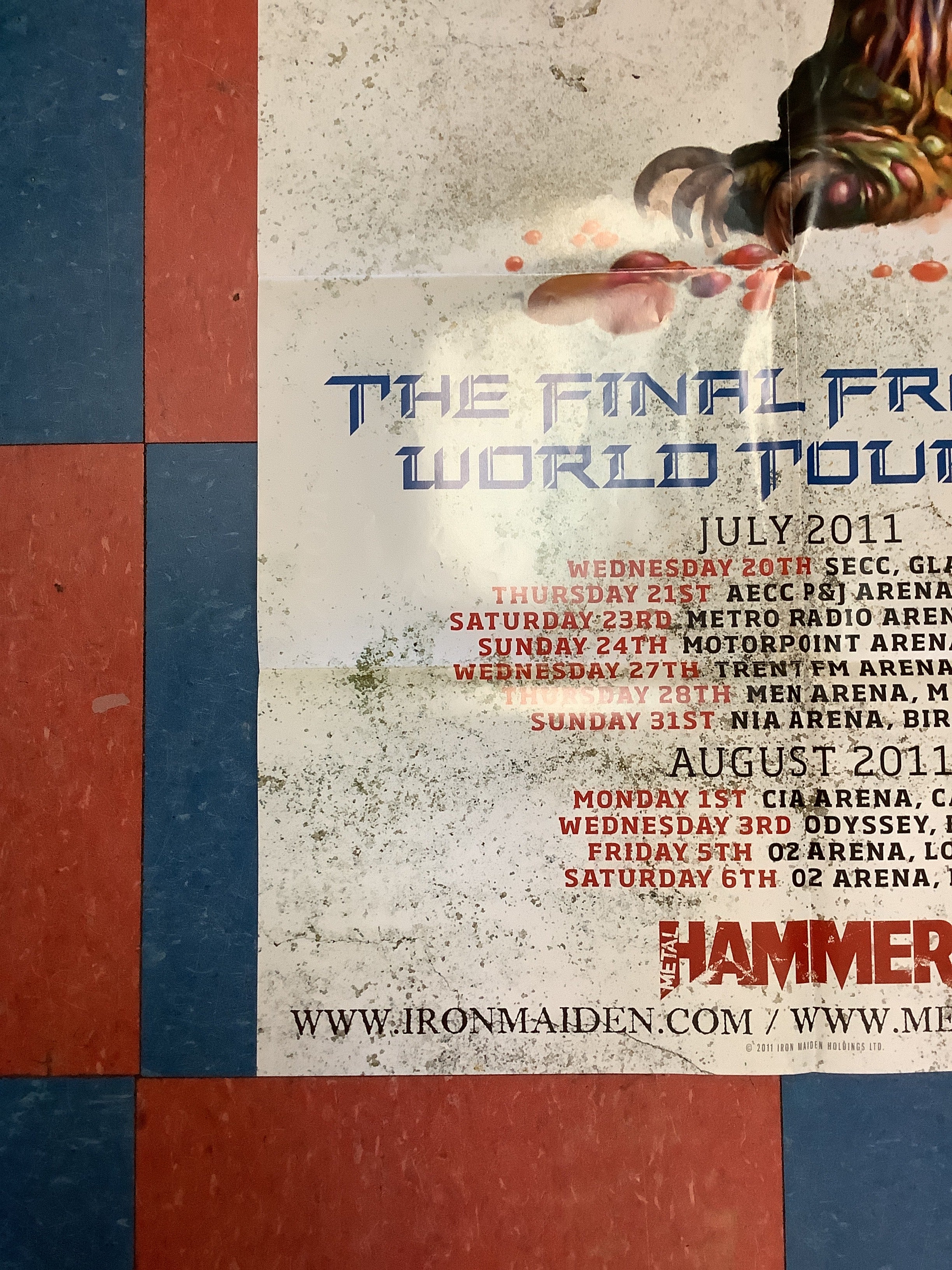 Iron Maiden: The Final Frontier World Tour - 2011 (Poster) - Image 5