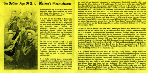 J. E. Mainer's Mountaineers* - The Golden Age of J.E. Mainer's Mountaineers (CD) - Image 4