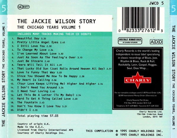 Jackie Wilson - The Chicago Years - Volume 1 (CD) - Image 3