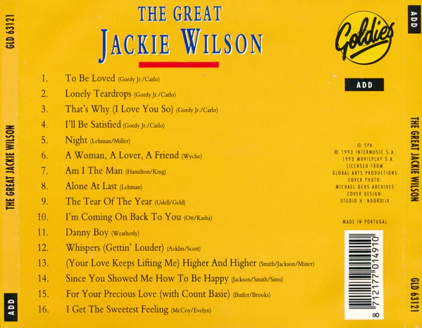 Jackie Wilson - The Great Jackie Wilson (CD) - Image 2