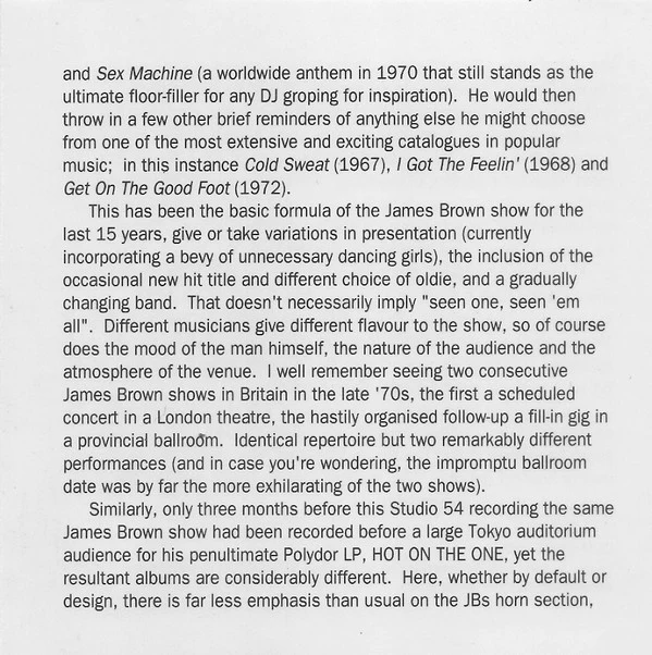 James Brown - At Studio 54 (CD) - Image 5
