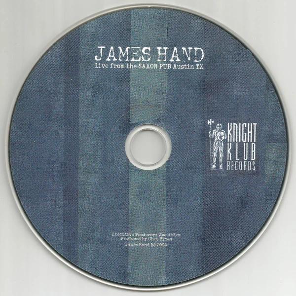 James Hand - Live From The Saxon Pub Austin TX (CD) - Image 3