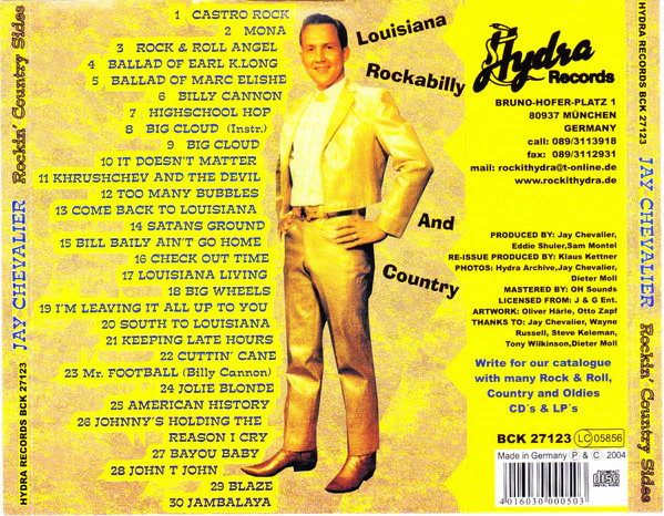 Jay Chevalier & The Long Shots - Rocking Country Sides (CD) - Image 2