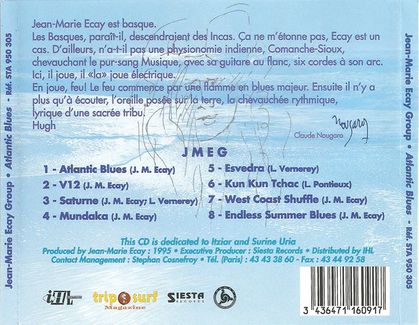 Jean-Marie Ecay - Atlantic Blues - Live at the Hot Brass (CD) - Image 2