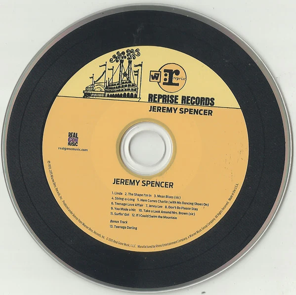 Jeremy Spencer - Jeremy Spencer (Expanded Edition) (CD) - Image 3
