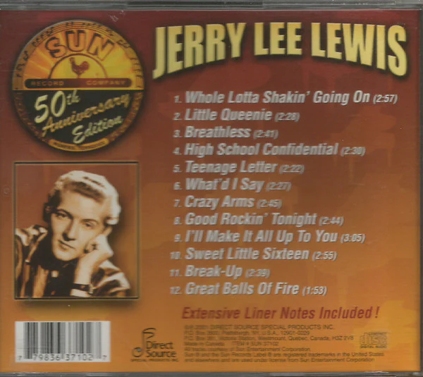 Jerry Lee Lewis - Jerry Lee Lewis (50th Anniversary Edition) (CD) - Image 2