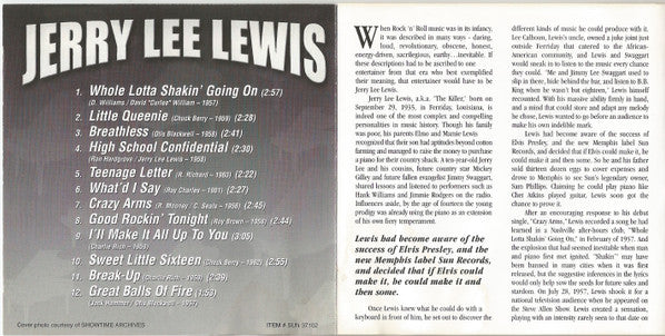 Jerry Lee Lewis - Jerry Lee Lewis (50th Anniversary Edition) (CD) - Image 3