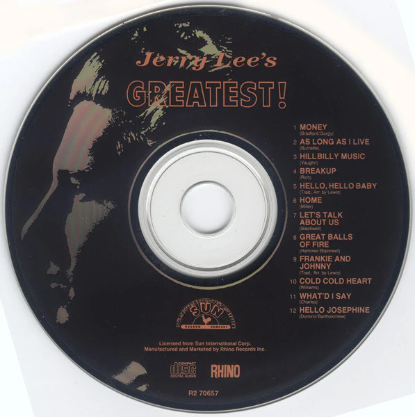 Jerry Lee Lewis - Jerry Lee's Greatest! (CD) - Image 3