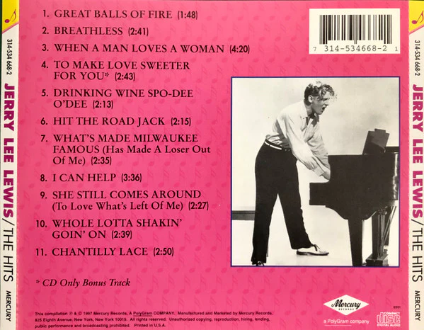 Jerry Lee Lewis - The Hits (CD) - Image 2