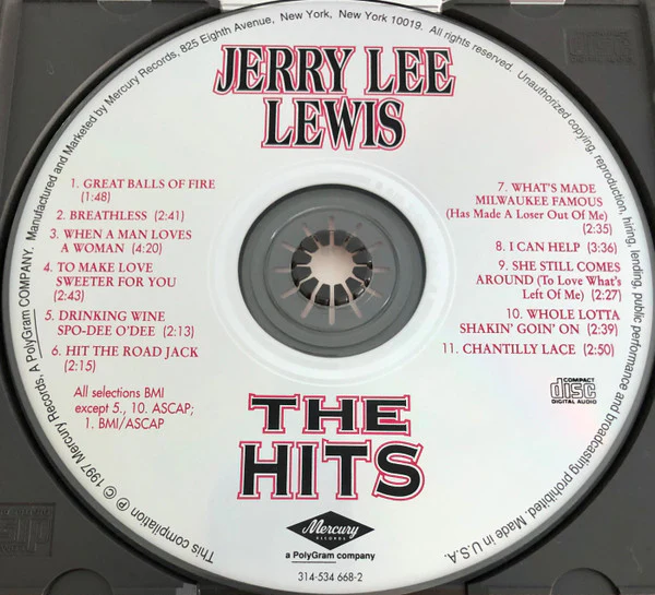 Jerry Lee Lewis - The Hits (CD) - Image 3