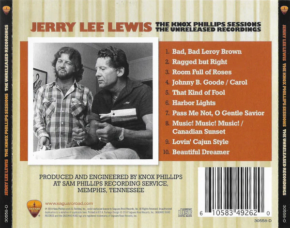 Jerry Lee Lewis - The Knox Phillips Sessions - The Unreleased Recordings (CD) - Image 2