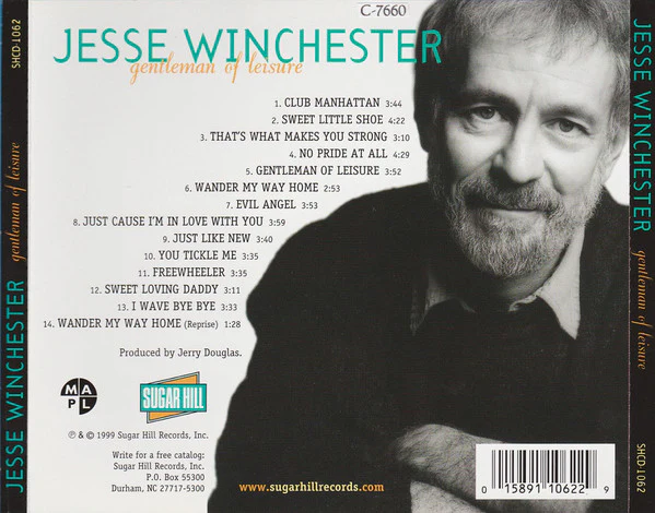 Jesse Winchester - Gentleman Of Leisure (CD) - Image 2