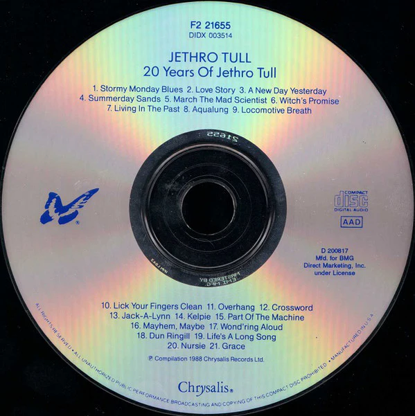 Jethro Tull - 20 Years Of Jethro Tull (CD) - Image 3