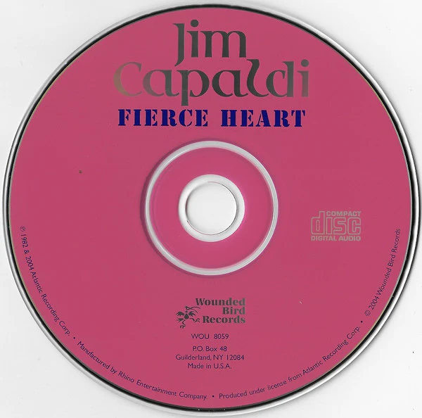 Jim Capaldi - Fierce Heart (CD) - Image 3