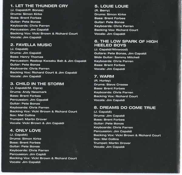 Jim Capaldi - Let The Thunder Cry (CD) - Image 2