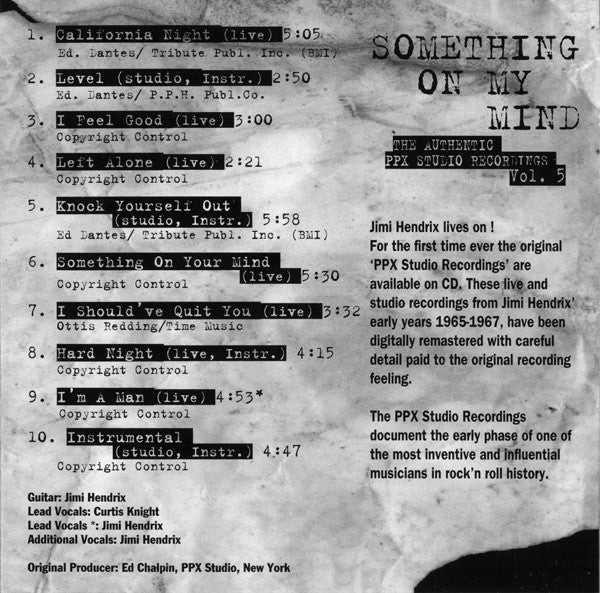 Jimi Hendrix - Something On Your Mind (CD) - Image 5