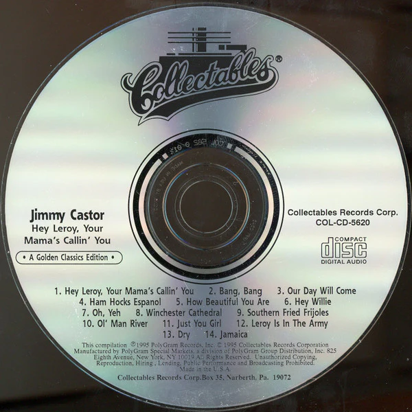 Jimmy Castor - Hey Leroy (CD) - Image 3