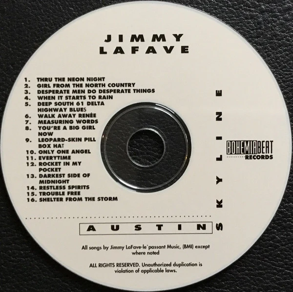 Jimmy LaFave - Austin Skyline (CD) - Image 2