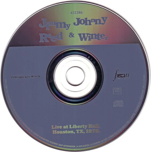 Jimmy Reed & Johnny Winter - Live At Liberty Hall, Houston, TX, 1972 (CD) - Image 3