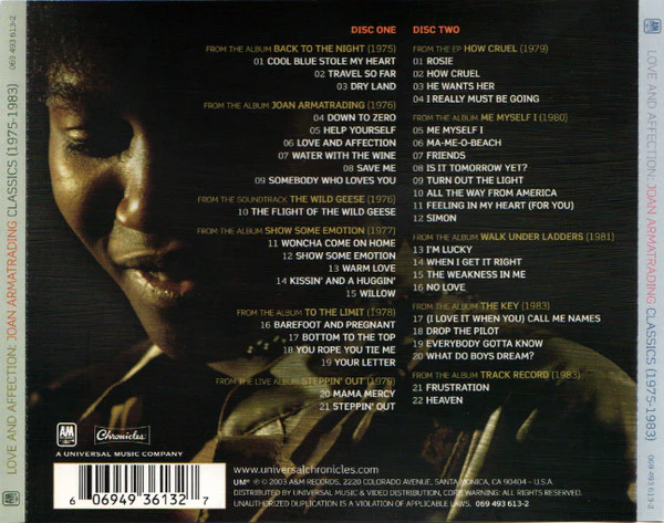 Joan Armatrading - Love And Affection: Joan Armatrading Classics (1975-1983) (CD) - Image 2