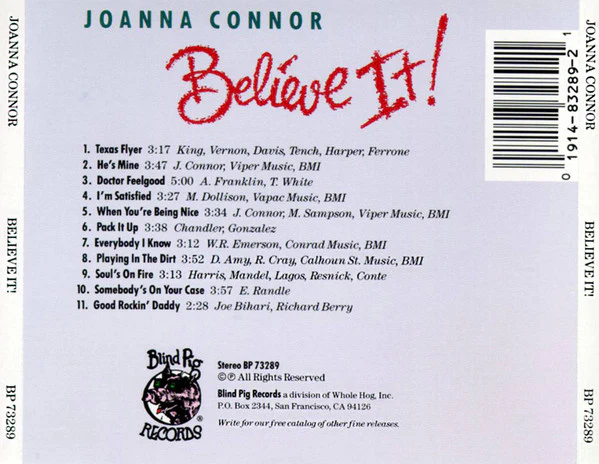 Joanna Connor - Believe It! (CD) - Image 2