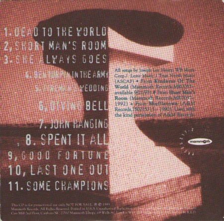Joe Henry - Dead To The World & 3 Additional Selections From The Forthcoming "Kindness Of The World" LP & Other All-Time Best-Loved Campfire Favorites (CD) - Image 2