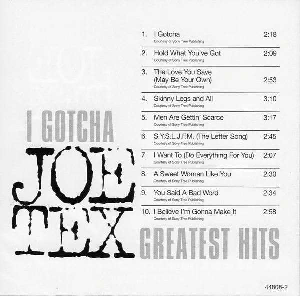 Joe Tex - I Gotcha  Greatest Hits: The Encore Collection (CD) - Image 2