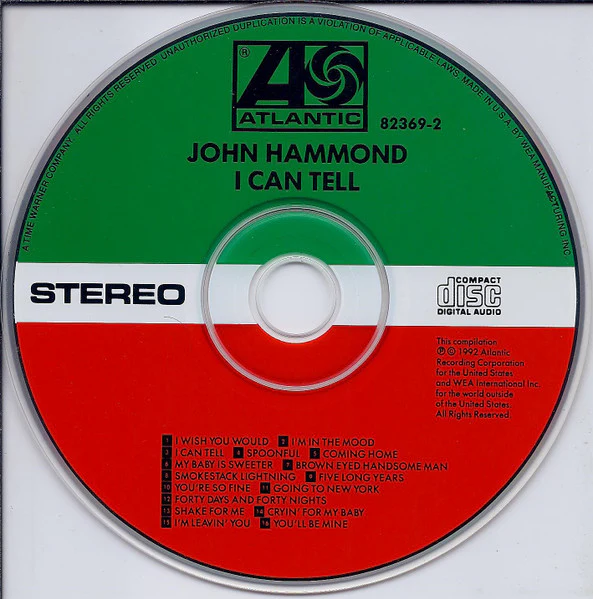 John Hammond* - I Can Tell (CD) - Image 3